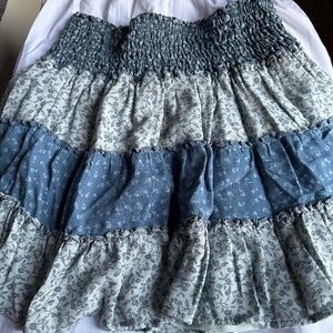 Floral pattern skirt